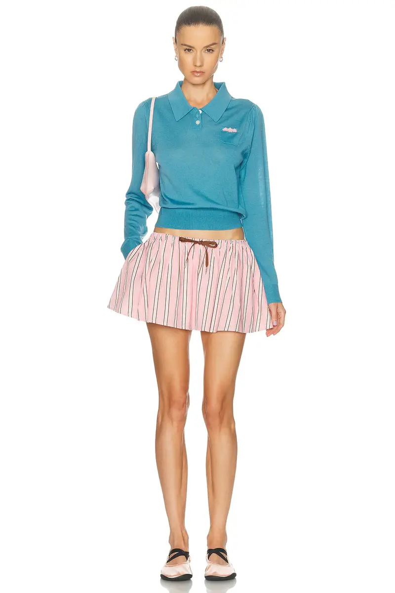 Sandy Liang Polo Sweater | Thumbnail 4 Sandy Liang Polo Sweater | Thumbnail 4