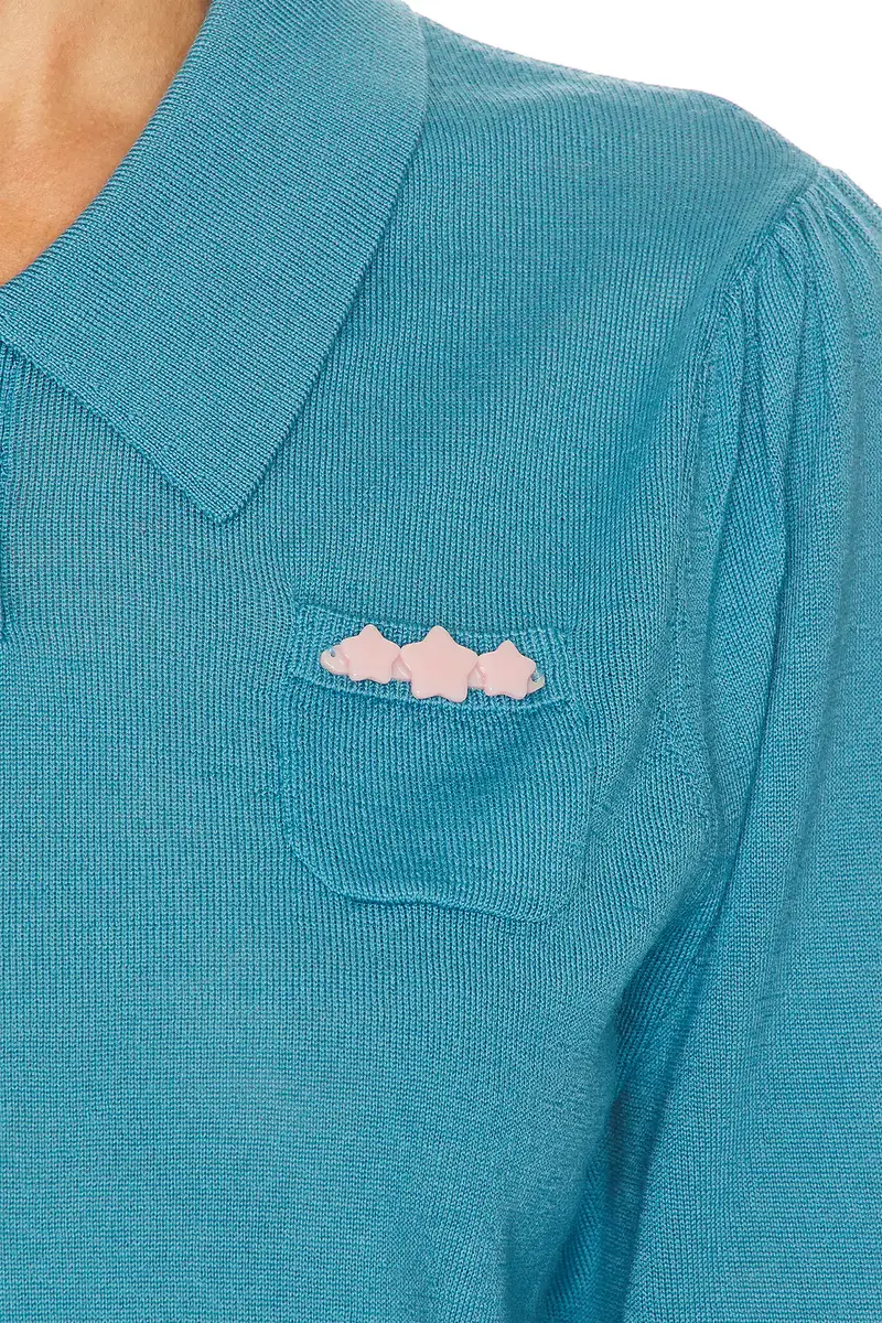 Sandy Liang Polo Sweater | Thumbnail 5 Sandy Liang Polo Sweater | Thumbnail 5