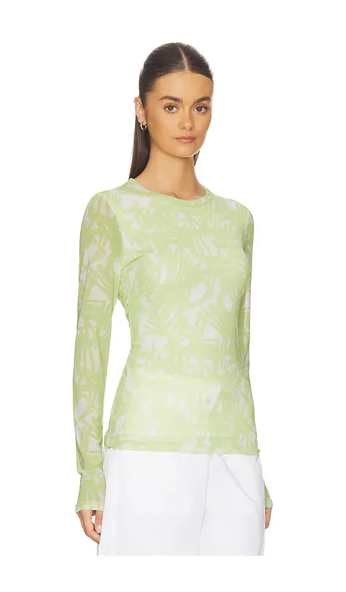 rag & bone Yana Printed Mesh Long Sleeve Tee | Thumbnail 2 rag & bone Yana Printed Mesh Long Sleeve Tee | Thumbnail 2