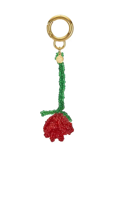 petit moments Beaded Rosette Keychain | Image 1 petit moments Beaded Rosette Keychain | Image 1