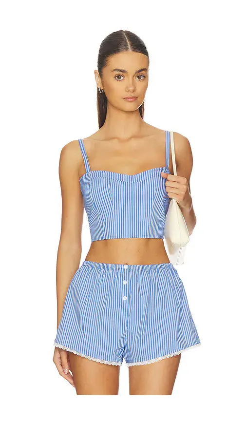 Good American Poplin Bustier Cami Top | Image 1 Good American Poplin Bustier Cami Top | Image 1