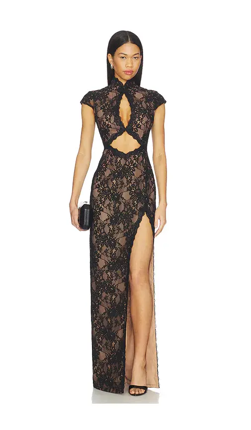 SAU LEE Moira Lace Maxi Dress | Image 1 SAU LEE Moira Lace Maxi Dress | Image 1