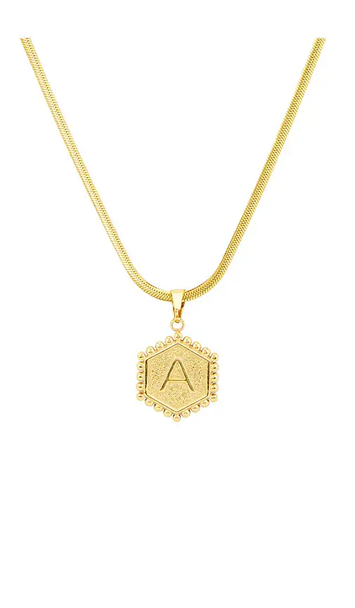petit moments Initial Pendant Necklace | Thumbnail 2