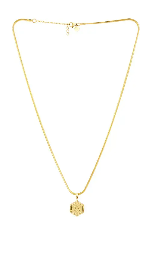 petit moments Initial Pendant Necklace