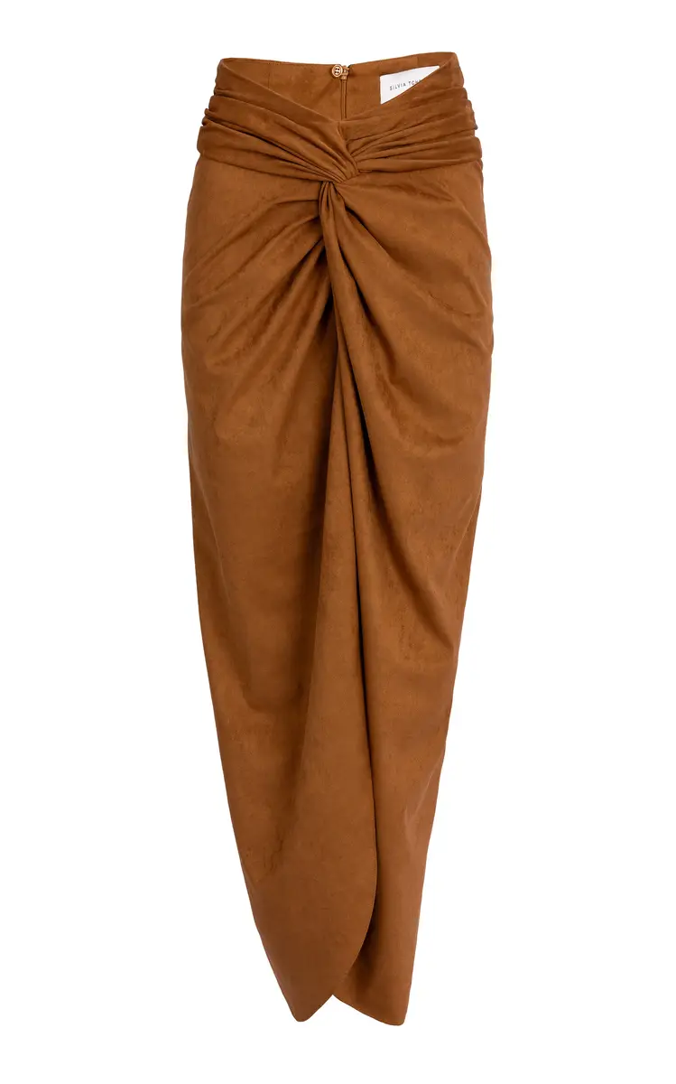 Silvia Tcherassi Denise Draped Midi Skirt