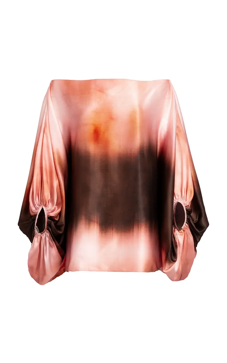 Silvia Tcherassi Bellagio Silk-Blend Top