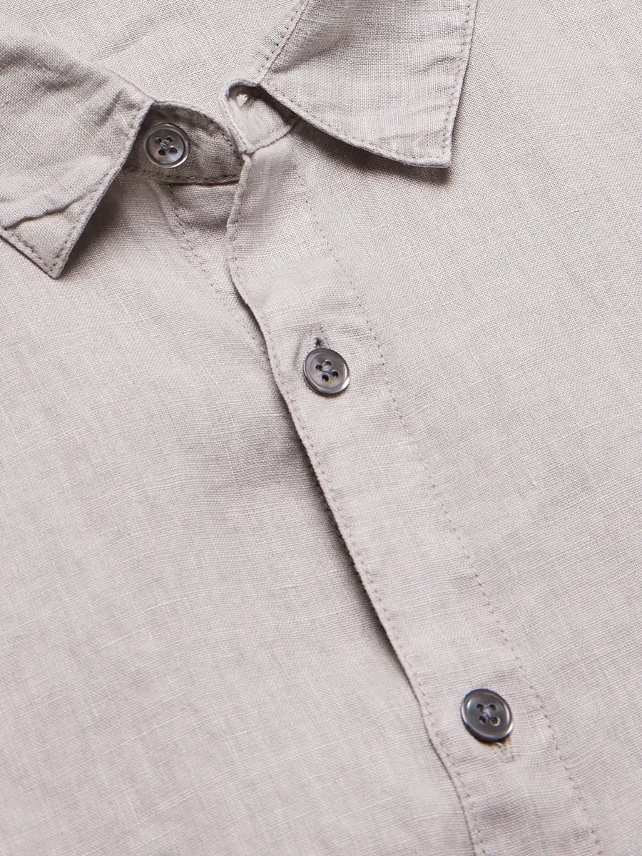 James Perse Garment-Dyed Linen Shirt - Men | Thumbnail 5 James Perse Garment-Dyed Linen Shirt - Men | Thumbnail 5