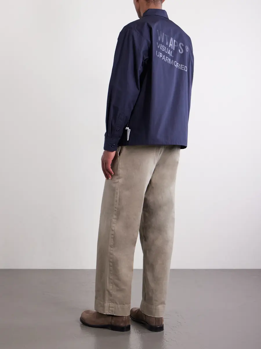 WTAPS Logo-Print Cotton-Blend CORDURA® Overshirt - Men | Thumbnail 4 WTAPS Logo-Print Cotton-Blend CORDURA® Overshirt - Men | Thumbnail 4