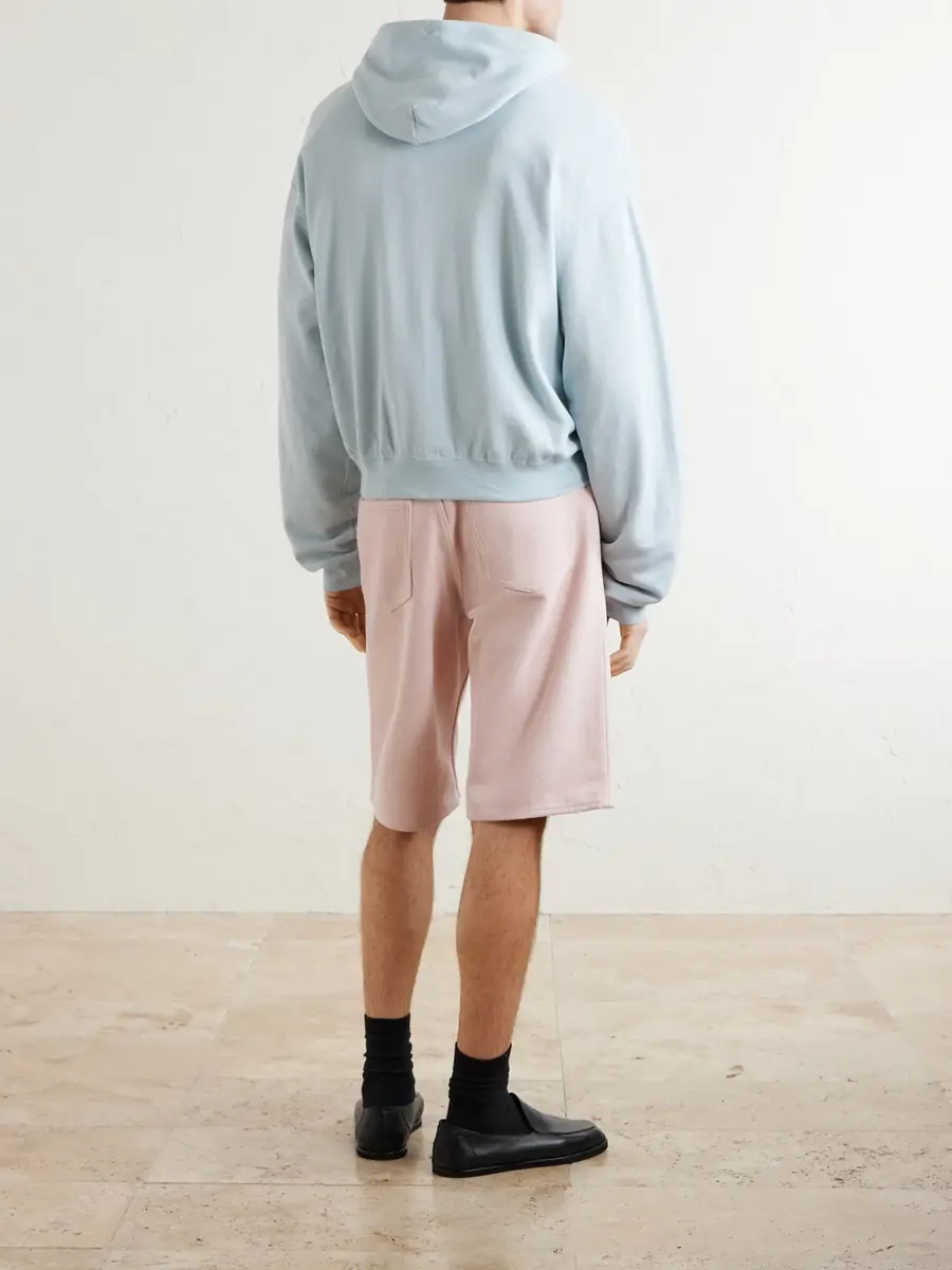 Auralee Wide-Leg Silk Shorts - Men | Thumbnail 4