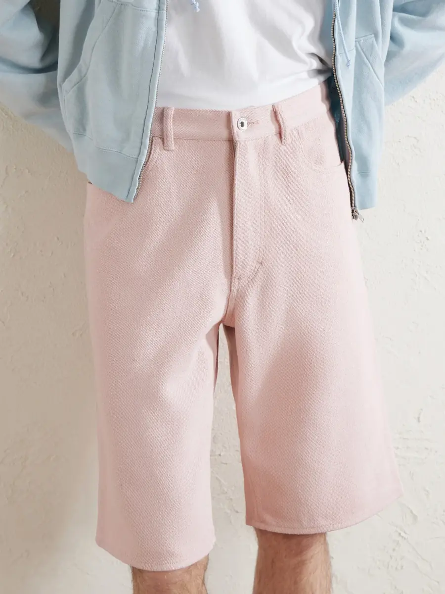 Auralee Wide-Leg Silk Shorts - Men | Thumbnail 5