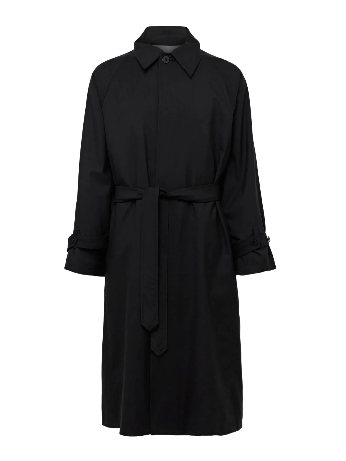 Belted Wool Trench Coat - Men Belted Wool Trench Coat - Men