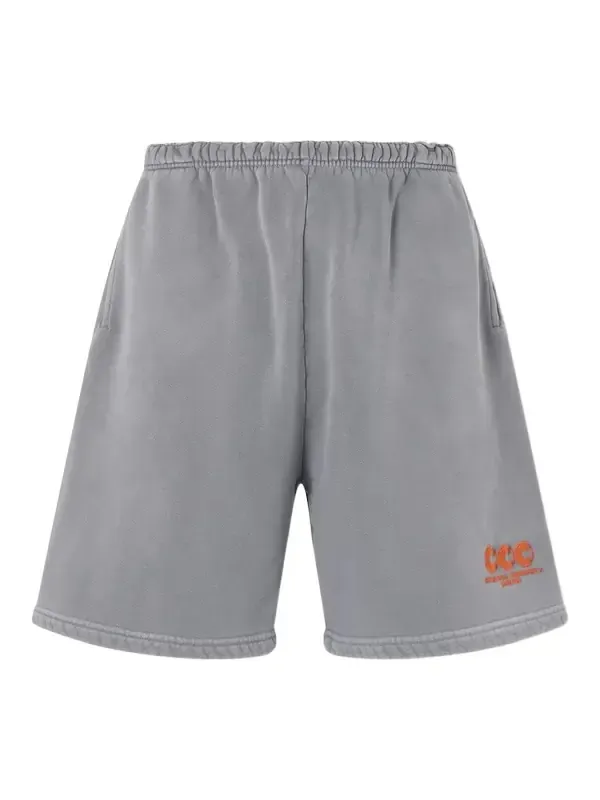 CCC Buffalo Straight-Leg Logo-Embroidered Cotton-Jersey Shorts - Men