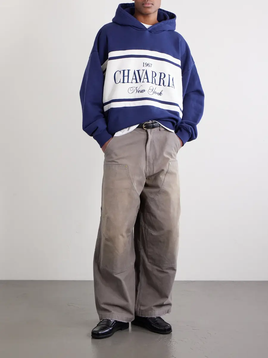 Willy Chavarria Gilroy Logo-Embroidered Cotton-Jersey Hoodie - Men | Thumbnail 2 Willy Chavarria Gilroy Logo-Embroidered Cotton-Jersey Hoodie - Men | Thumbnail 2