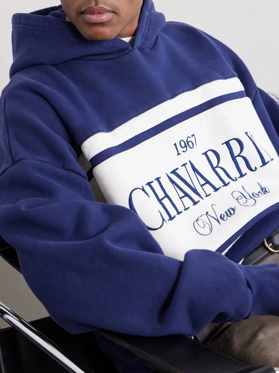 Willy Chavarria Gilroy Logo-Embroidered Cotton-Jersey Hoodie - Men | Thumbnail 5 Willy Chavarria Gilroy Logo-Embroidered Cotton-Jersey Hoodie - Men | Thumbnail 5