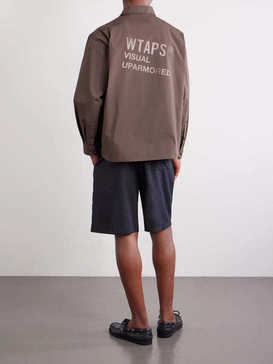 WTAPS Logo-Print Cotton-Blend CORDURA® Overshirt - Men | Thumbnail 4 WTAPS Logo-Print Cotton-Blend CORDURA® Overshirt - Men | Thumbnail 4