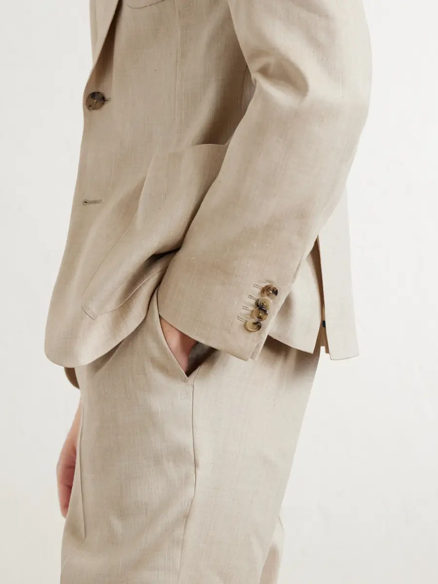 Paul Smith Linen and Wool-Blend Twill Suit Jacket - Men | Thumbnail 5 Paul Smith Linen and Wool-Blend Twill Suit Jacket - Men | Thumbnail 5