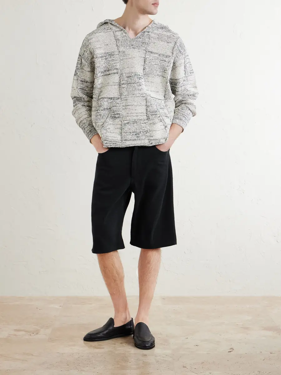 Auralee Wide-Leg Silk Shorts - Men | Thumbnail 2