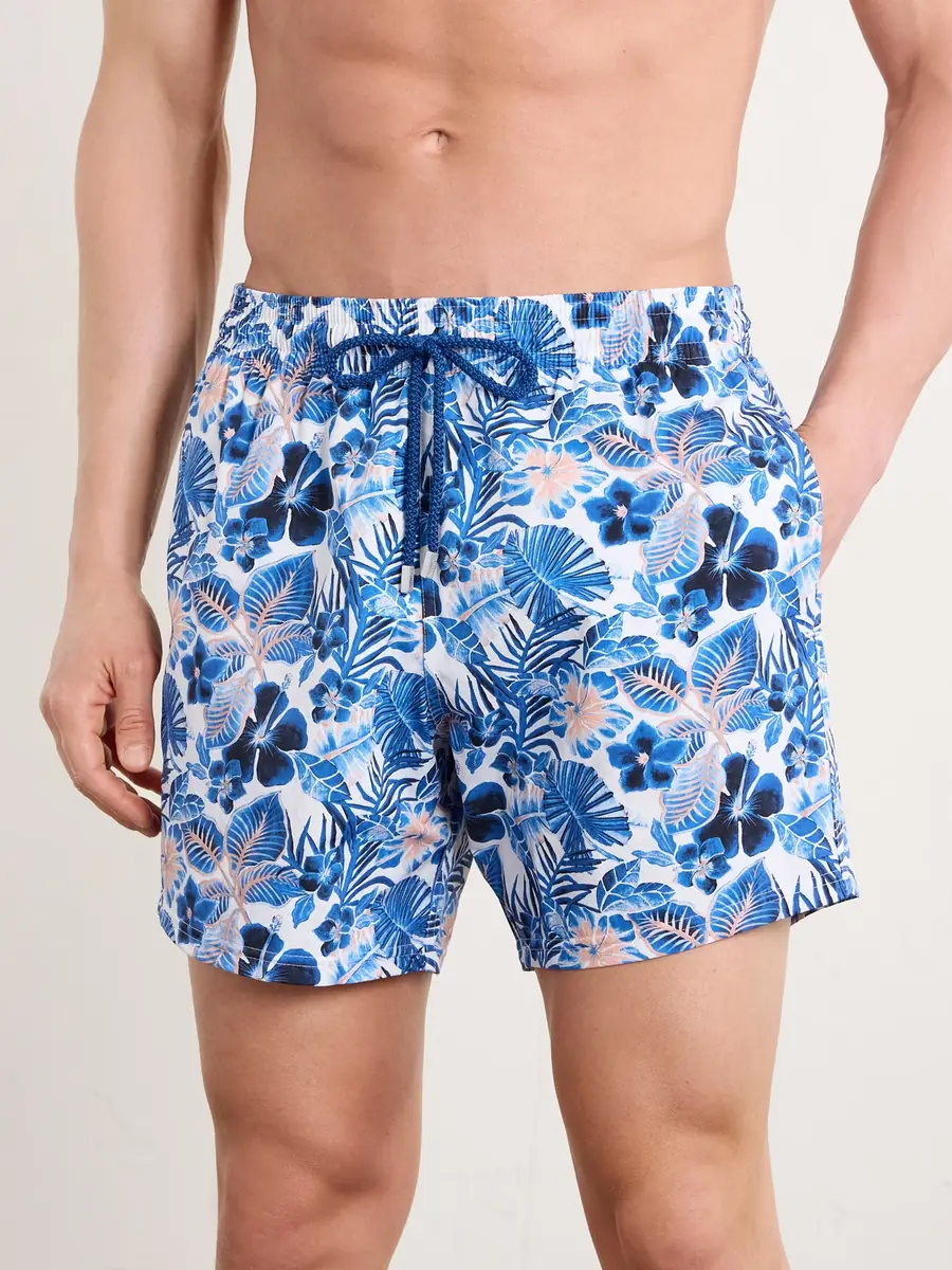 Vilebrequin Moorise Straight-Leg Mid-Length Printed Recycled Swim Shorts - Men | Thumbnail 2 Vilebrequin Moorise Straight-Leg Mid-Length Printed Recycled Swim Shorts - Men | Thumbnail 2