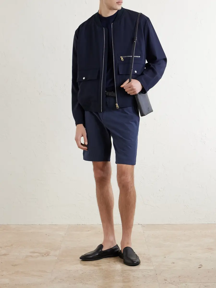 Paul Smith Straight-Leg Cotton and Lyocell-Blend Shorts - Men | Thumbnail 2 Paul Smith Straight-Leg Cotton and Lyocell-Blend Shorts - Men | Thumbnail 2