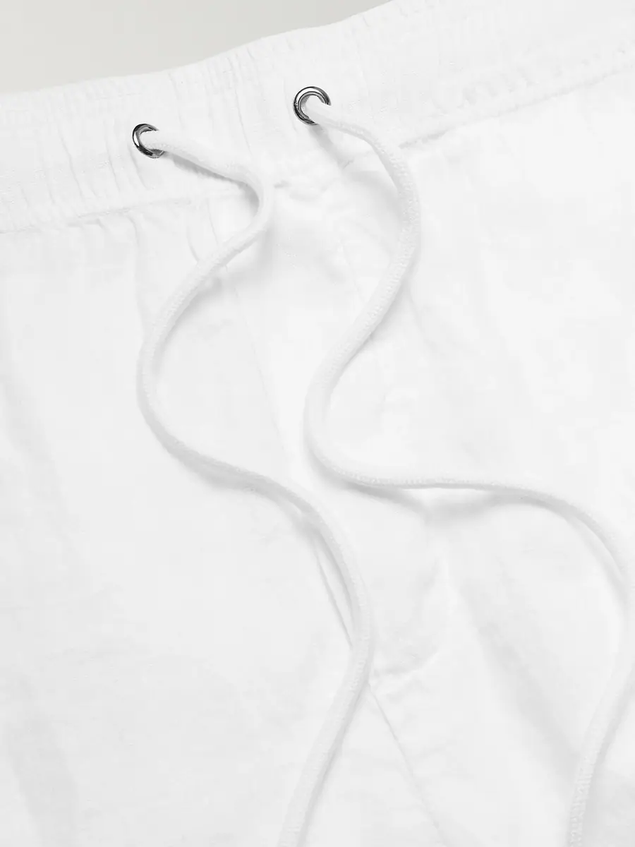 James Perse Straight-Leg Garment-Dyed Linen Drawstring Shorts - Men | Thumbnail 5 James Perse Straight-Leg Garment-Dyed Linen Drawstring Shorts - Men | Thumbnail 5