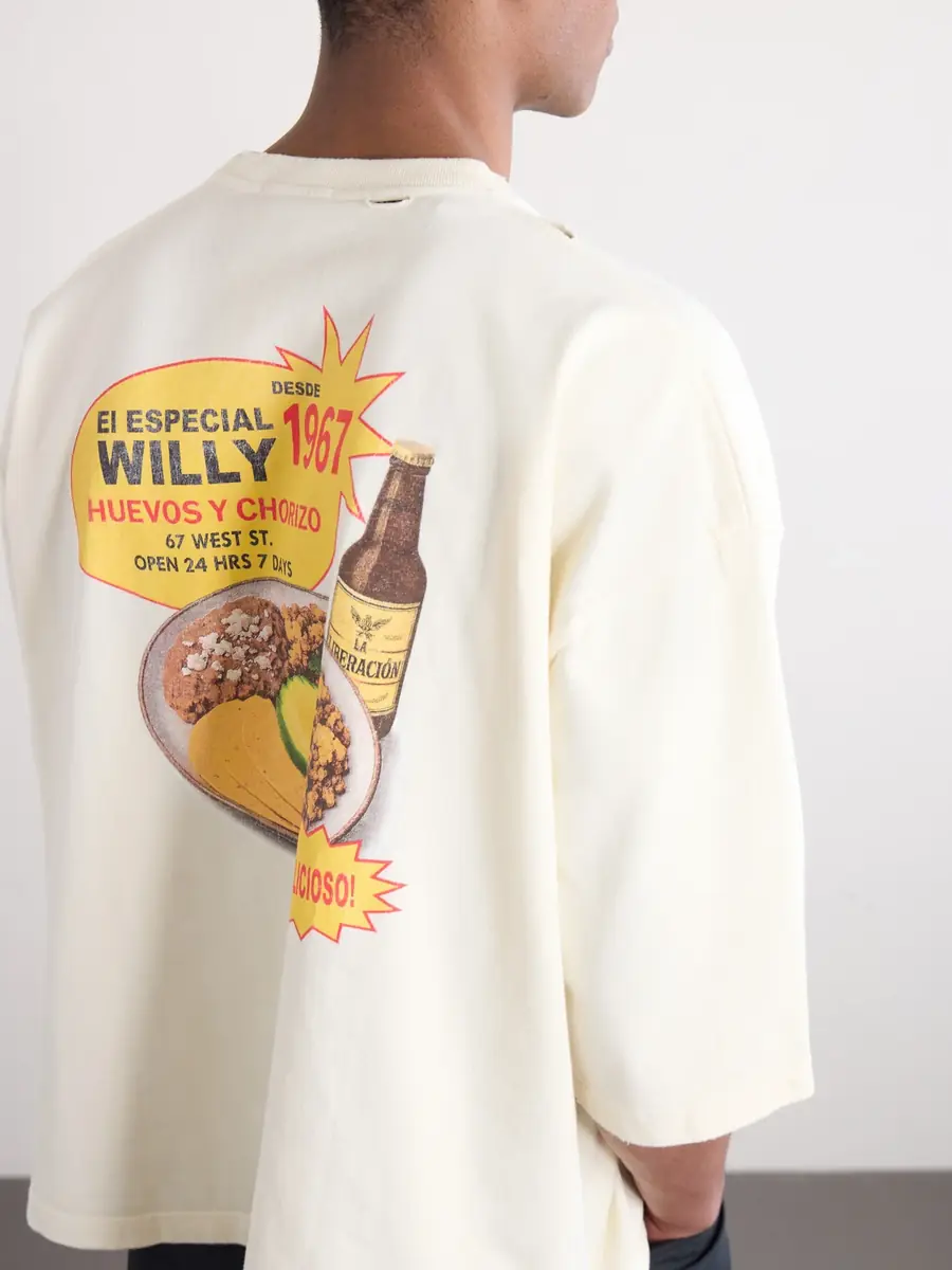 Willy Chavarria Taco Shop Buffalo Printed Cotton-Jersey T-Shirt - Men | Thumbnail 5 Willy Chavarria Taco Shop Buffalo Printed Cotton-Jersey T-Shirt - Men | Thumbnail 5
