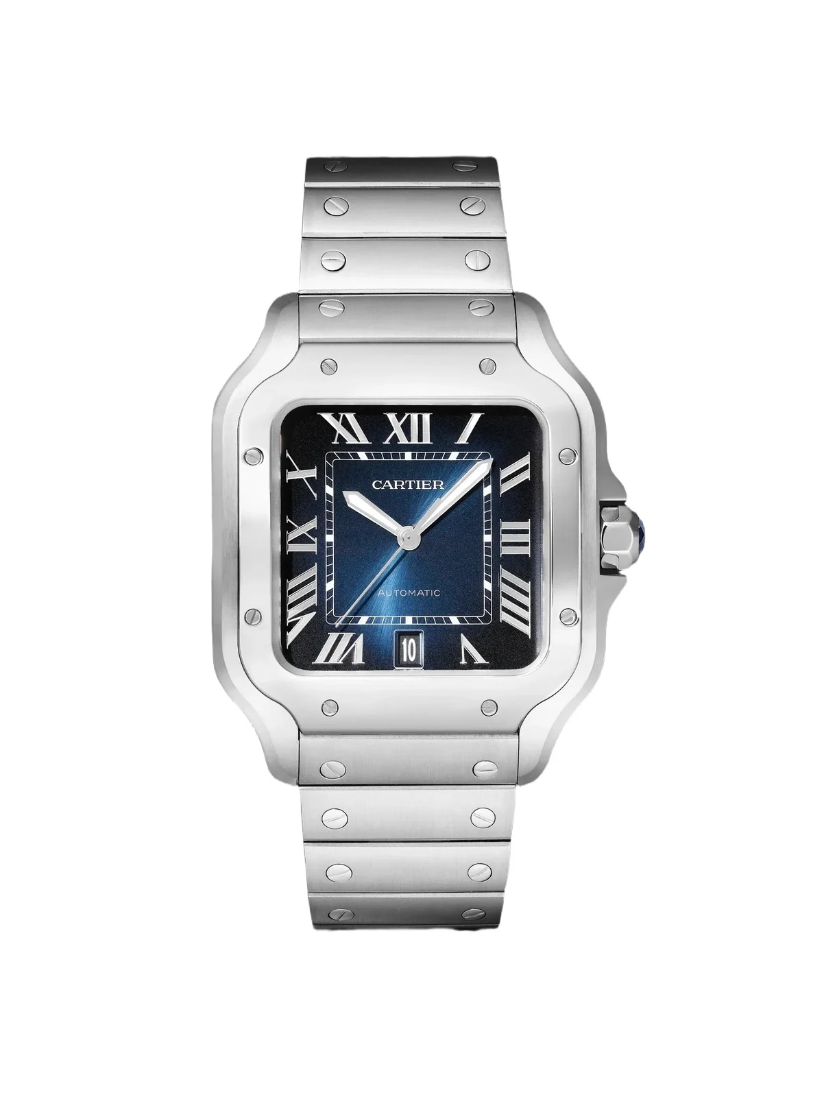 Santos de Automatic Interchangeable Steel Watch, Ref. WSSA0071 - Men Santos de Automatic Interchangeable Steel Watch, Ref. WSSA0071 - Men