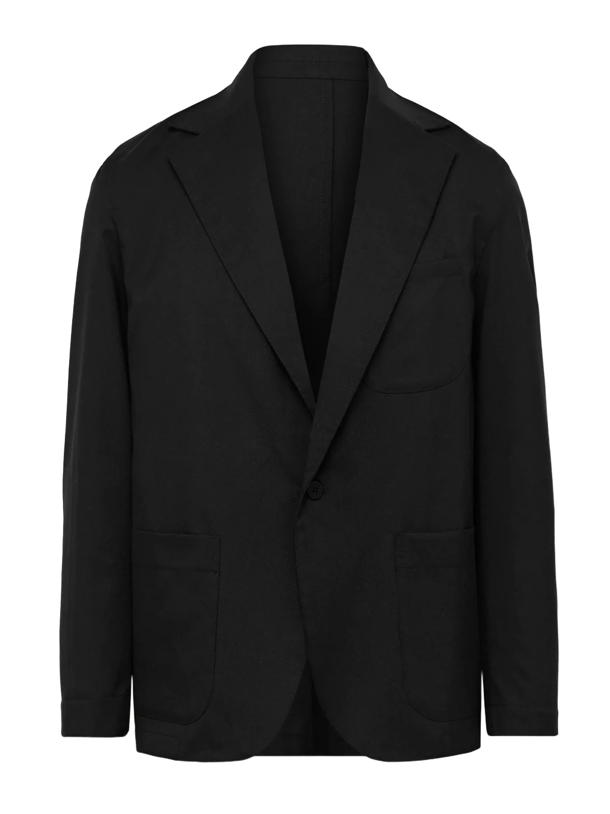 Unstructured Wool-Crepe Blazer - Men Unstructured Wool-Crepe Blazer - Men
