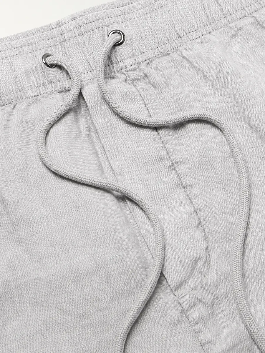 James Perse Straight-Leg Garment-Dyed Linen Drawstring Shorts - Men | Thumbnail 5 James Perse Straight-Leg Garment-Dyed Linen Drawstring Shorts - Men | Thumbnail 5