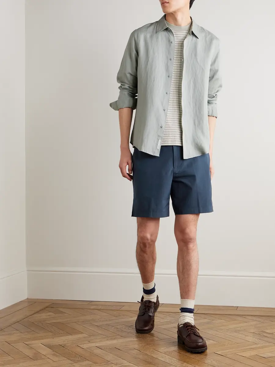 James Perse Straight-Leg Stretch Cotton-Blend Golf Shorts - Men | Thumbnail 2 James Perse Straight-Leg Stretch Cotton-Blend Golf Shorts - Men | Thumbnail 2
