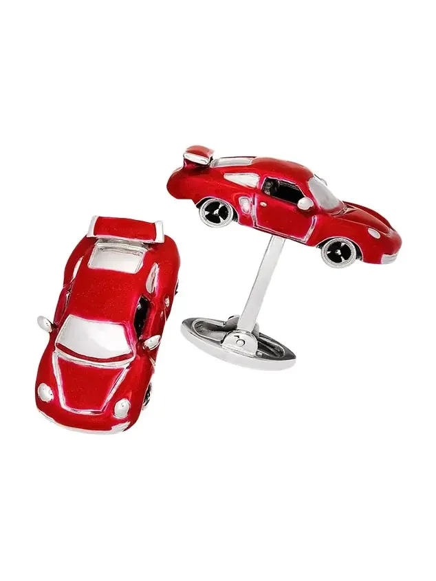 Jan Leslie Fast Race Car Cuff Links
