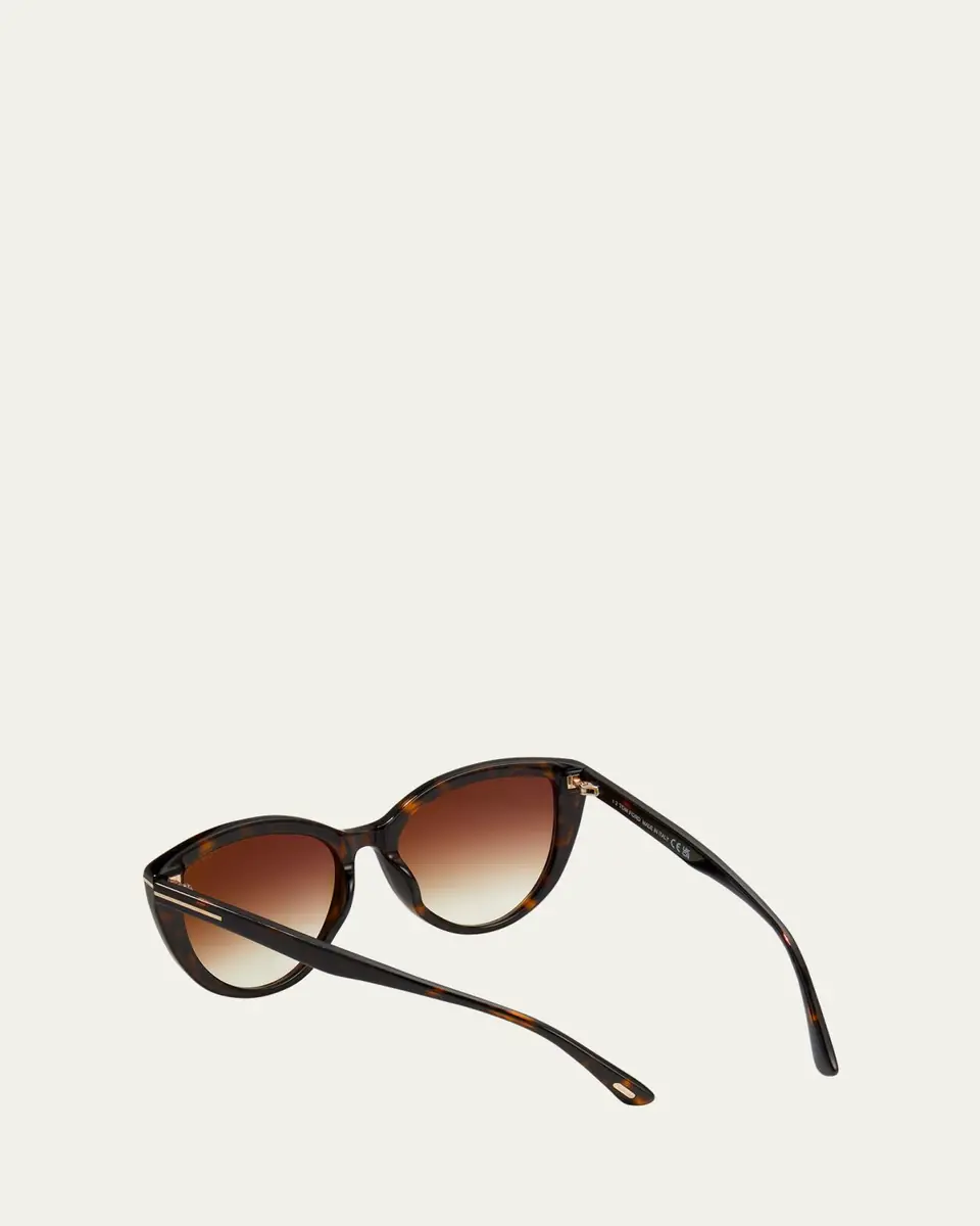 TOM FORD Isabella Plastic Cat-Eye Sunglasses | Thumbnail 2