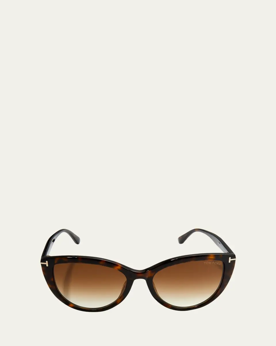 TOM FORD Isabella Plastic Cat-Eye Sunglasses | Thumbnail 3