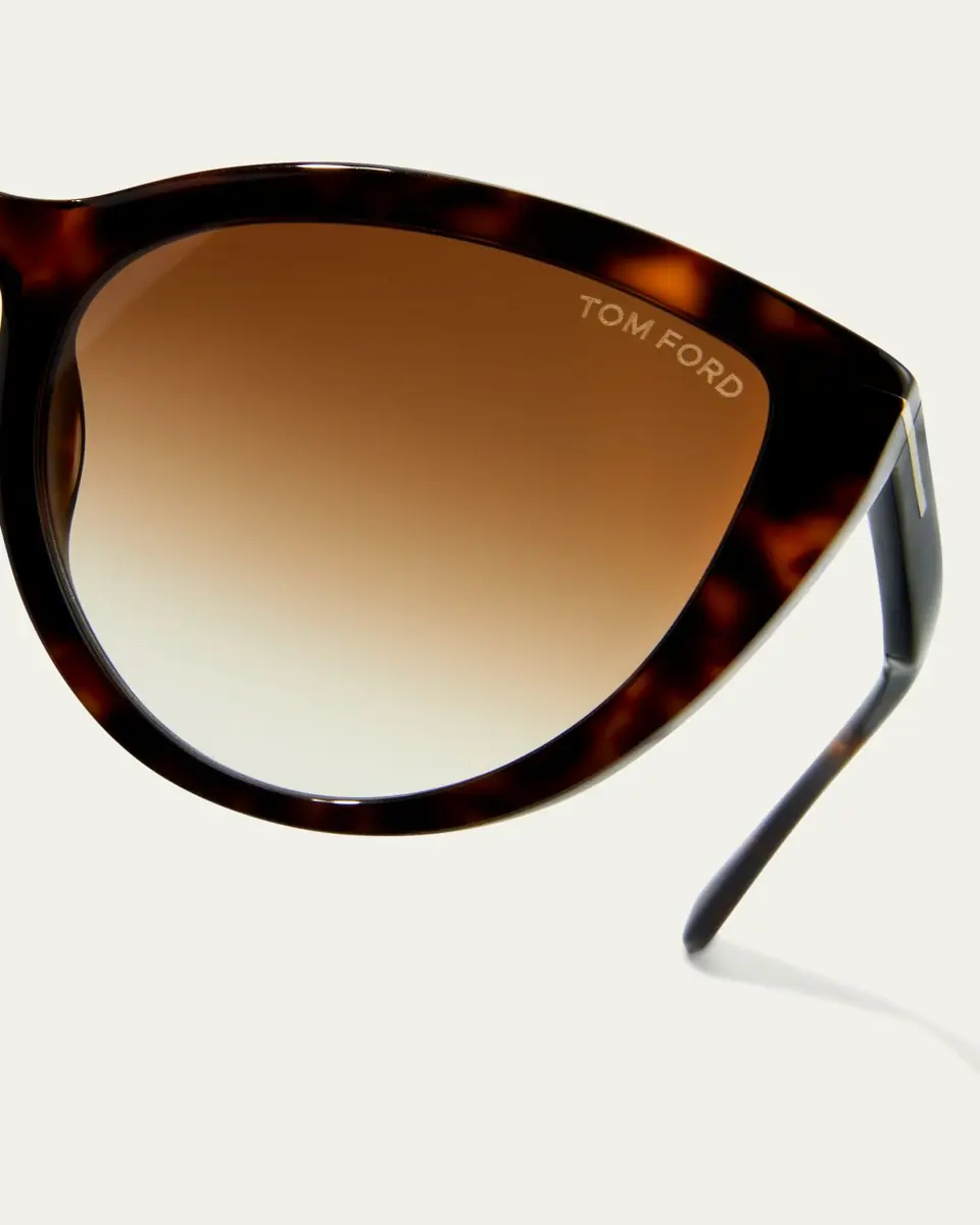 TOM FORD Isabella Plastic Cat-Eye Sunglasses | Thumbnail 4