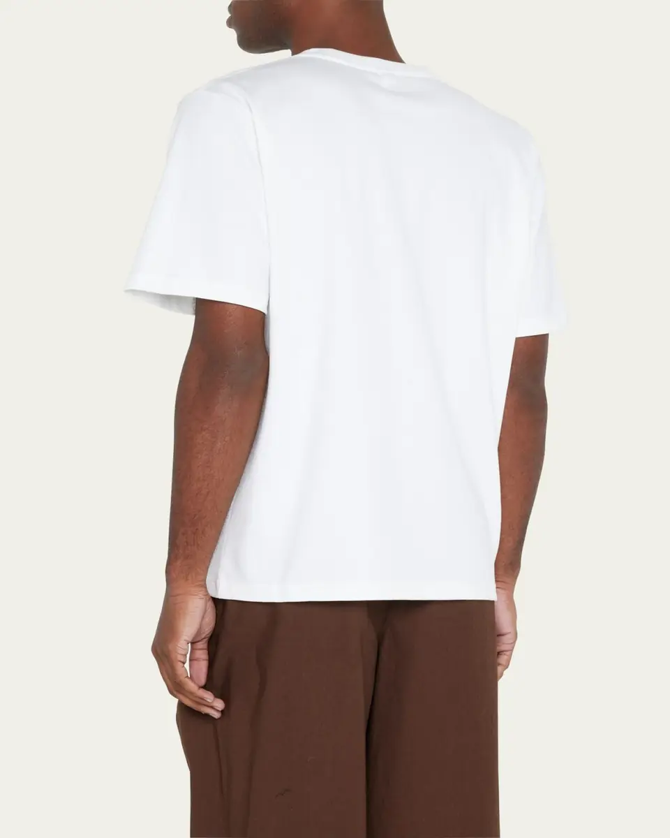 Berluti Men's Leather Tab T-Shirt | Thumbnail 3