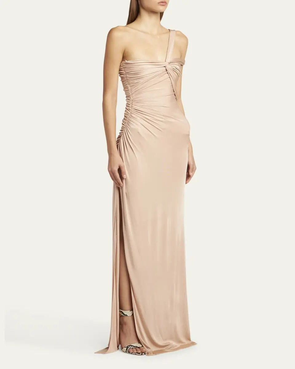 TOM FORD One-Shoulder Ruched Gown | Thumbnail 4