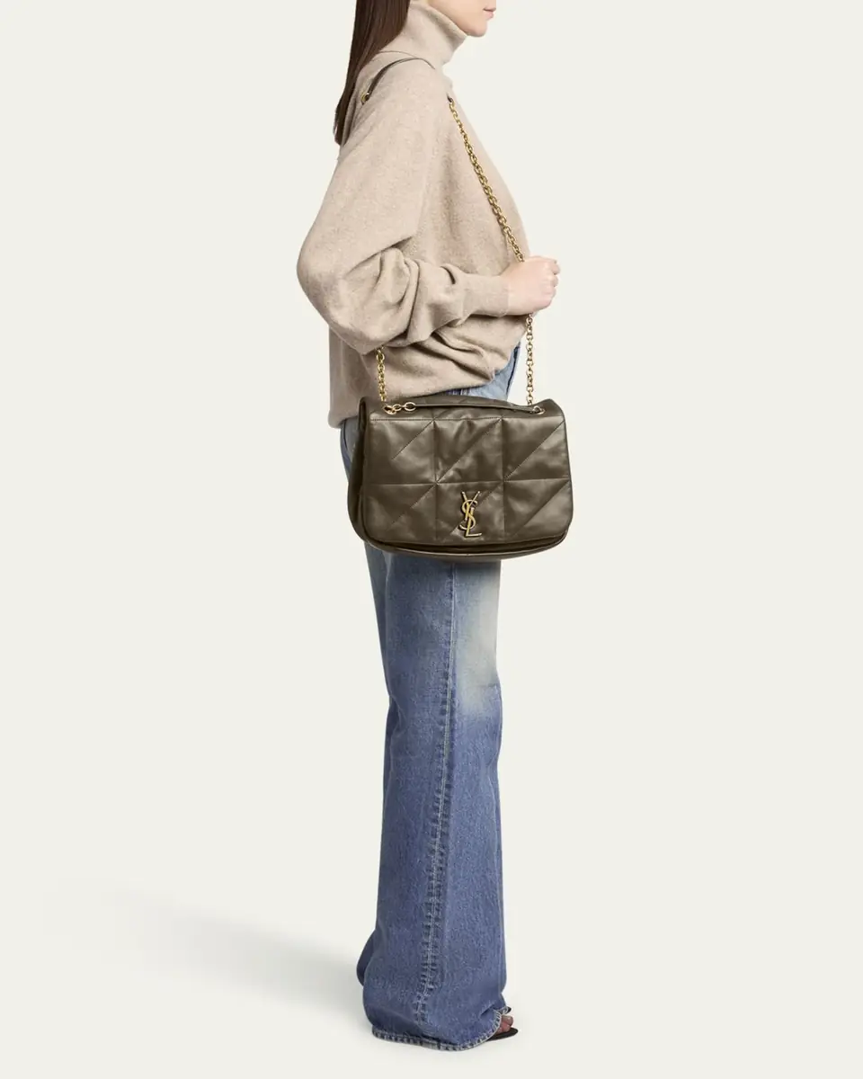 Saint Laurent Jamie 4.3 Medium YSL Shoulder Bag in Calfskin | Thumbnail 7