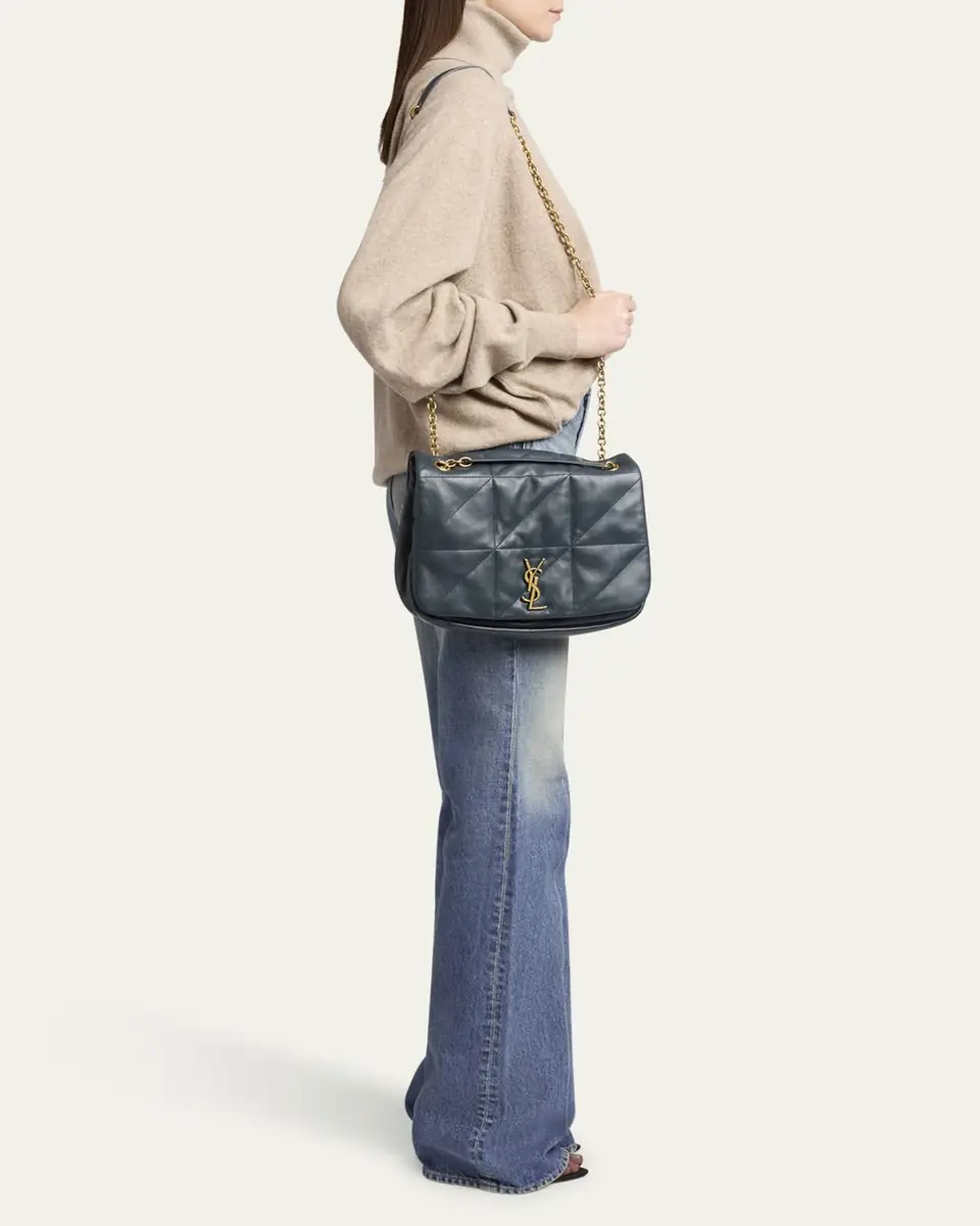 Saint Laurent Jamie 4.3 Medium YSL Shoulder Bag in Calfskin | Thumbnail 8