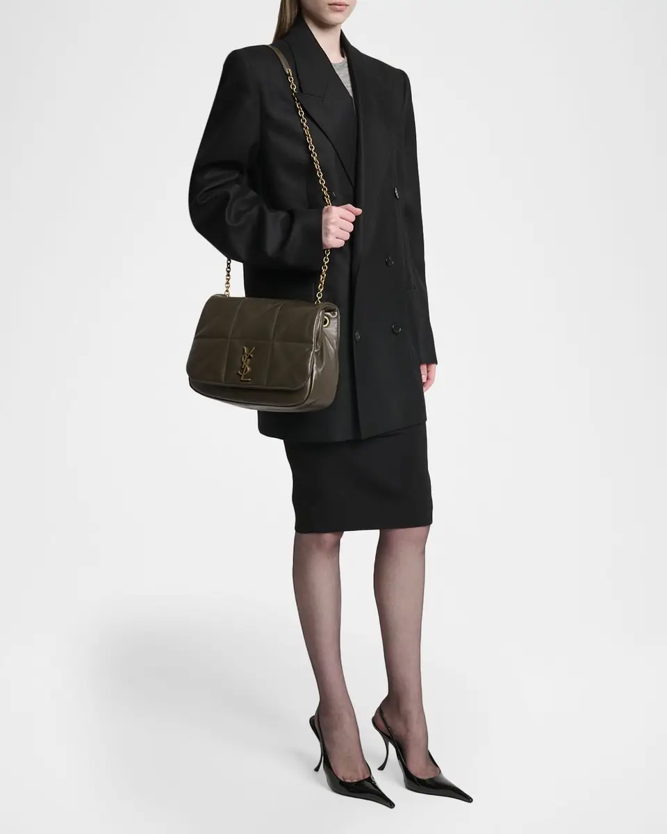 Saint Laurent Jamie 4.3 Medium YSL Shoulder Bag in Calfskin | Thumbnail 9