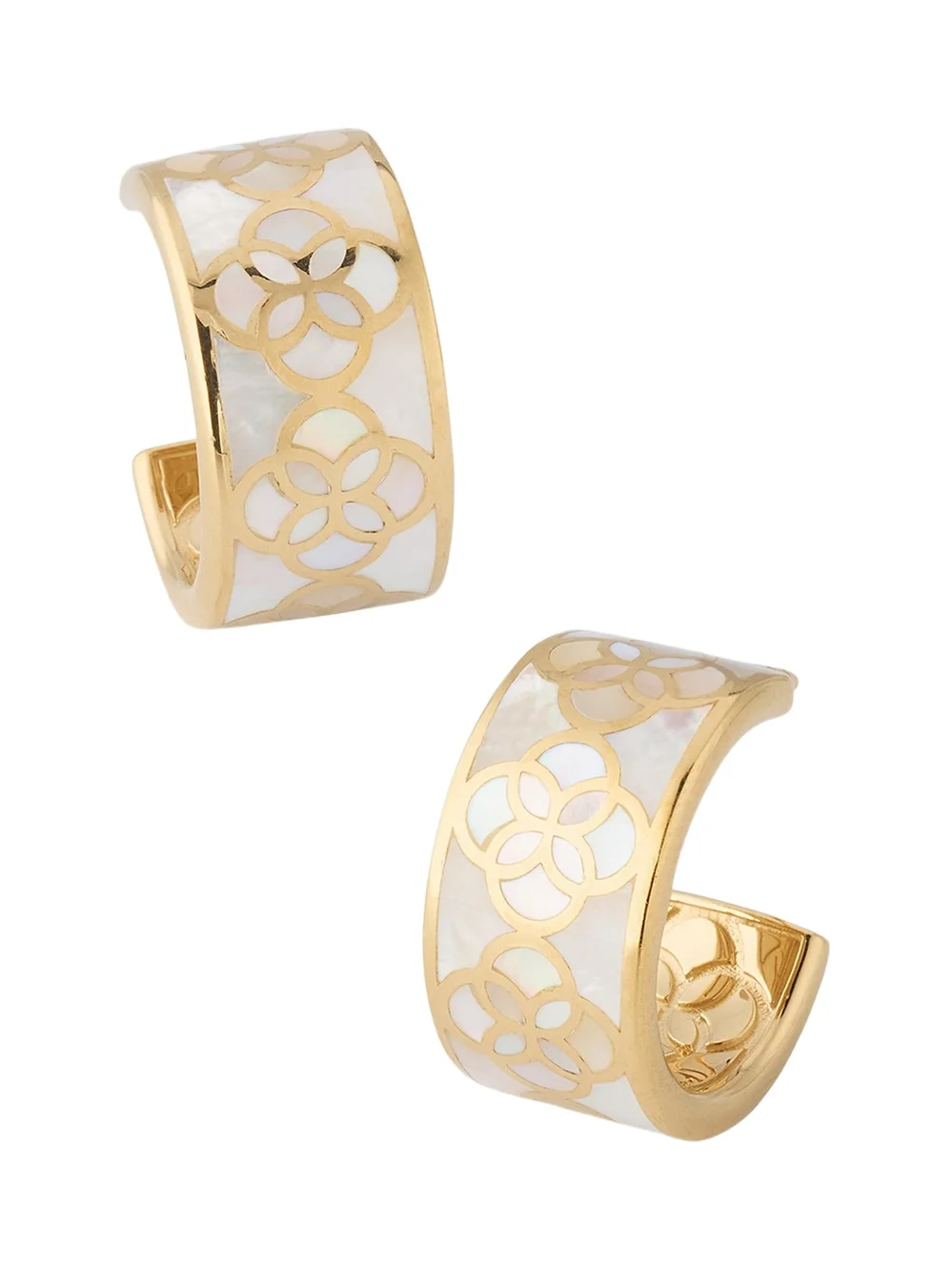Jan Leslie Petal Gemstone Huggie Earrings