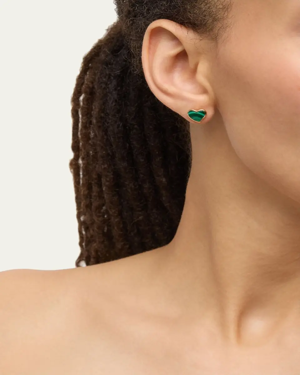 Jan Leslie Heart Stud Earrings | Thumbnail 2