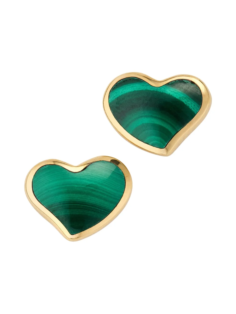 Jan Leslie Heart Stud Earrings
