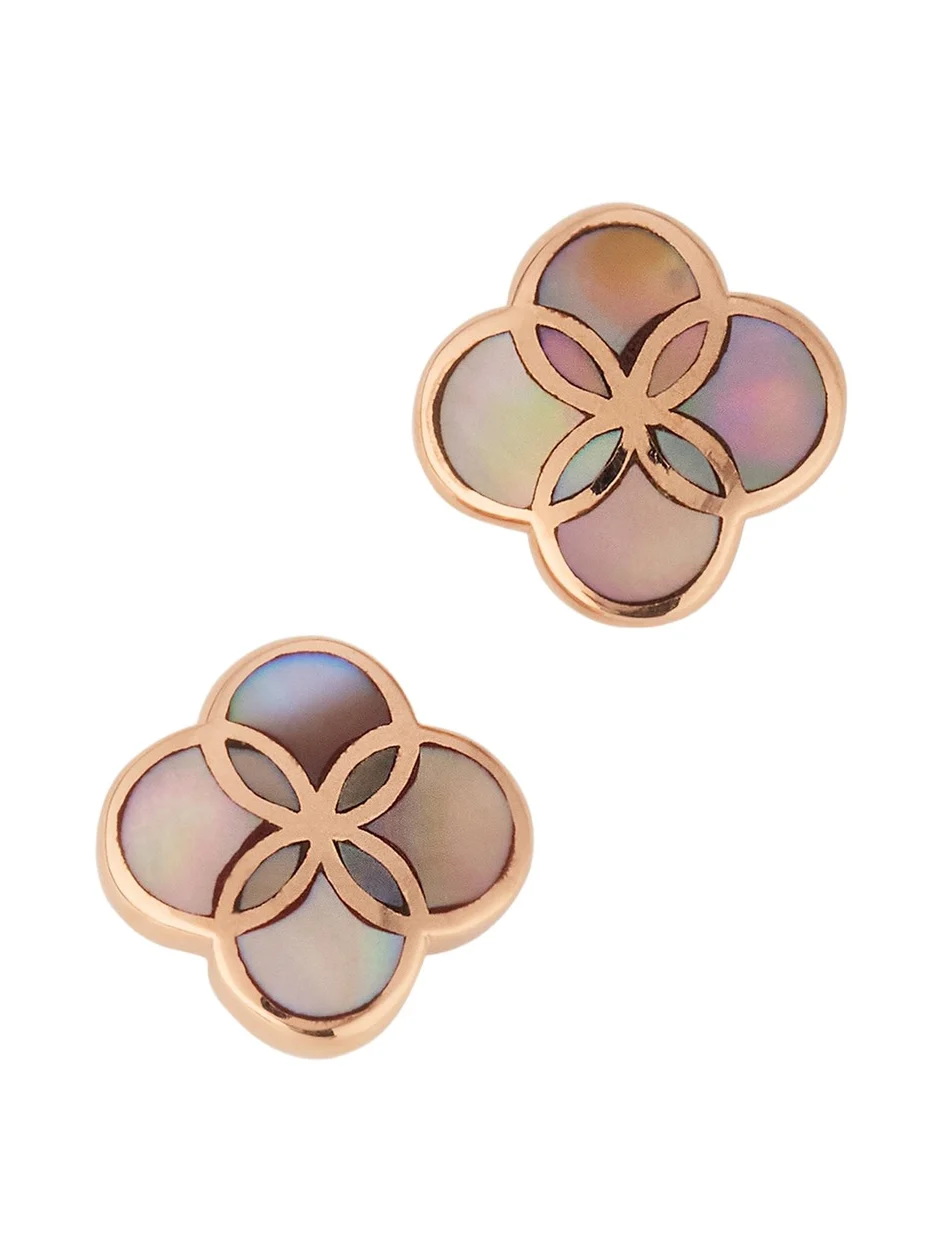 Jan Leslie Petal Gemstone Stud Earrings