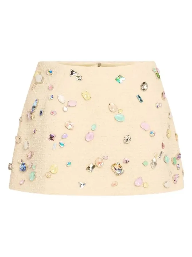 Marc Jacobs Runway Swarovski Mini Wool Bell Skirt