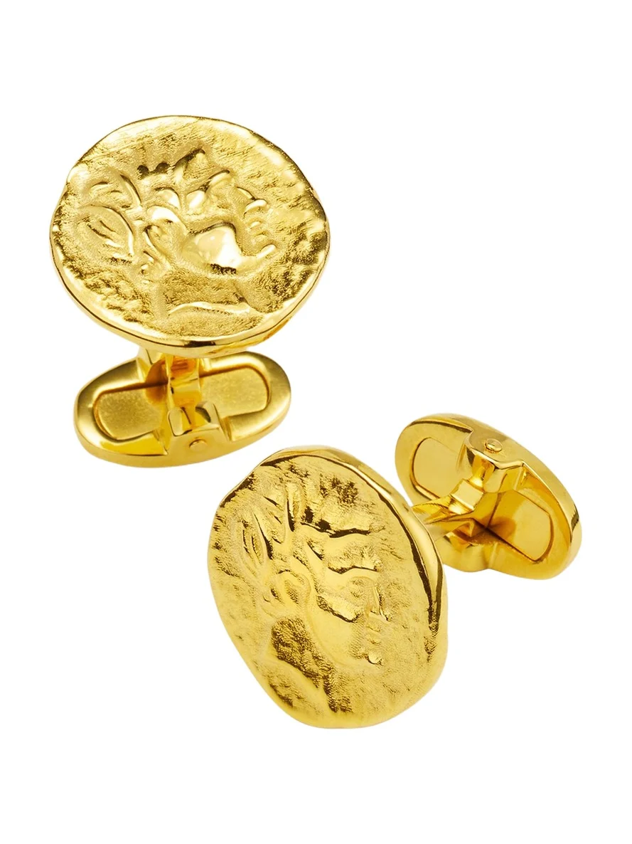 Jan Leslie Men's 18K Gold Vermeil Coin Cufflinks