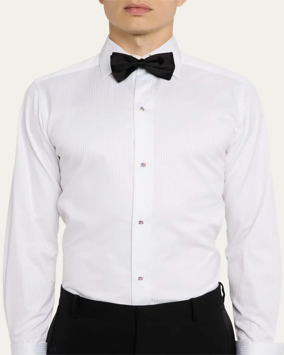 Jan Leslie Men's American Flag Tuxedo Studs | Thumbnail 2