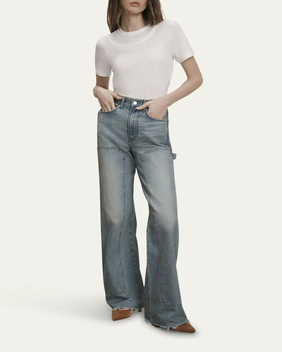 Veronica Beard Damian Layered Short-Sleeve Knit Top | Thumbnail 2