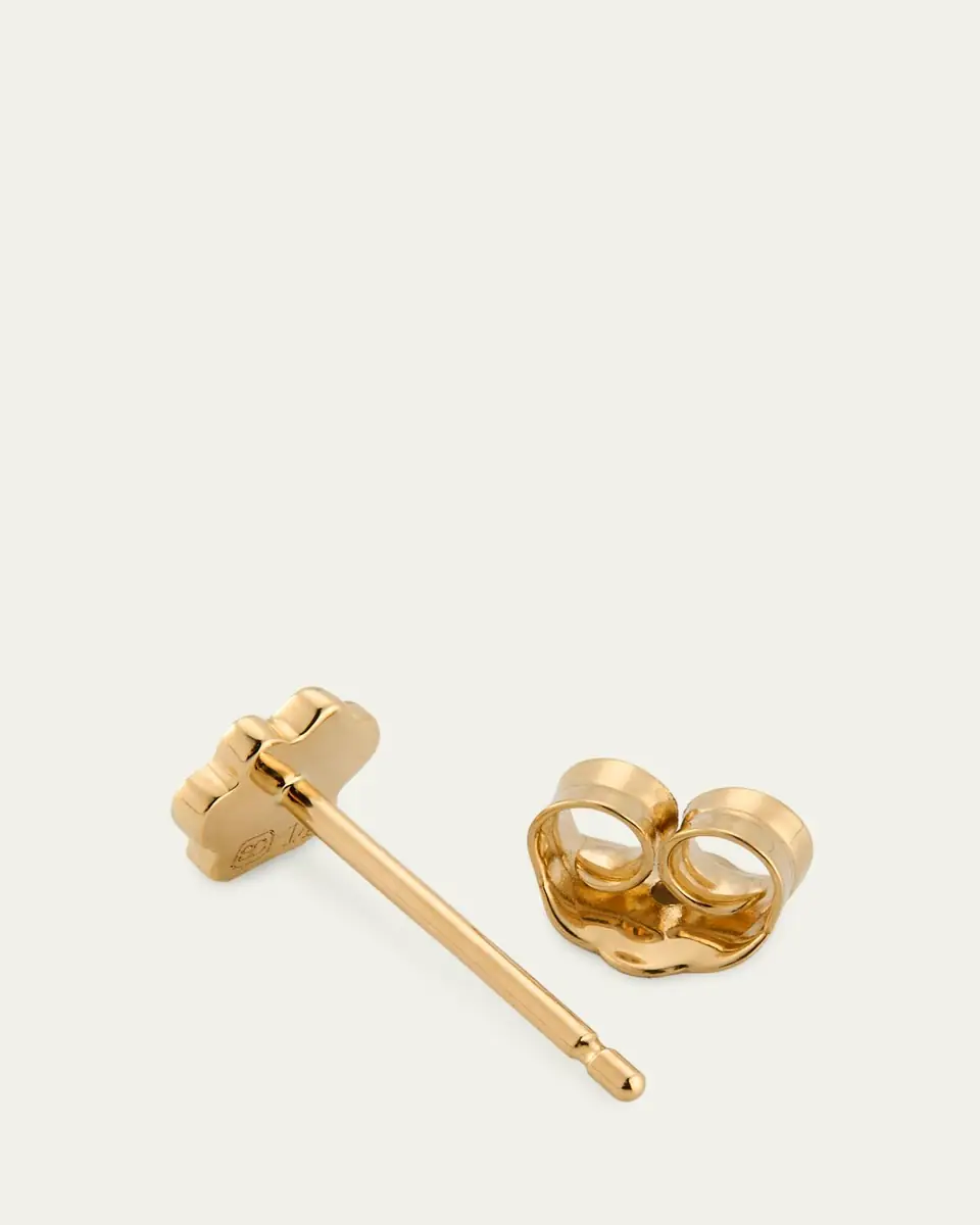 Sydney Evan 14K Gold & Diamond Mini Paw Stud Earring, Single | Thumbnail 4 Sydney Evan 14K Gold & Diamond Mini Paw Stud Earring, Single | Thumbnail 4