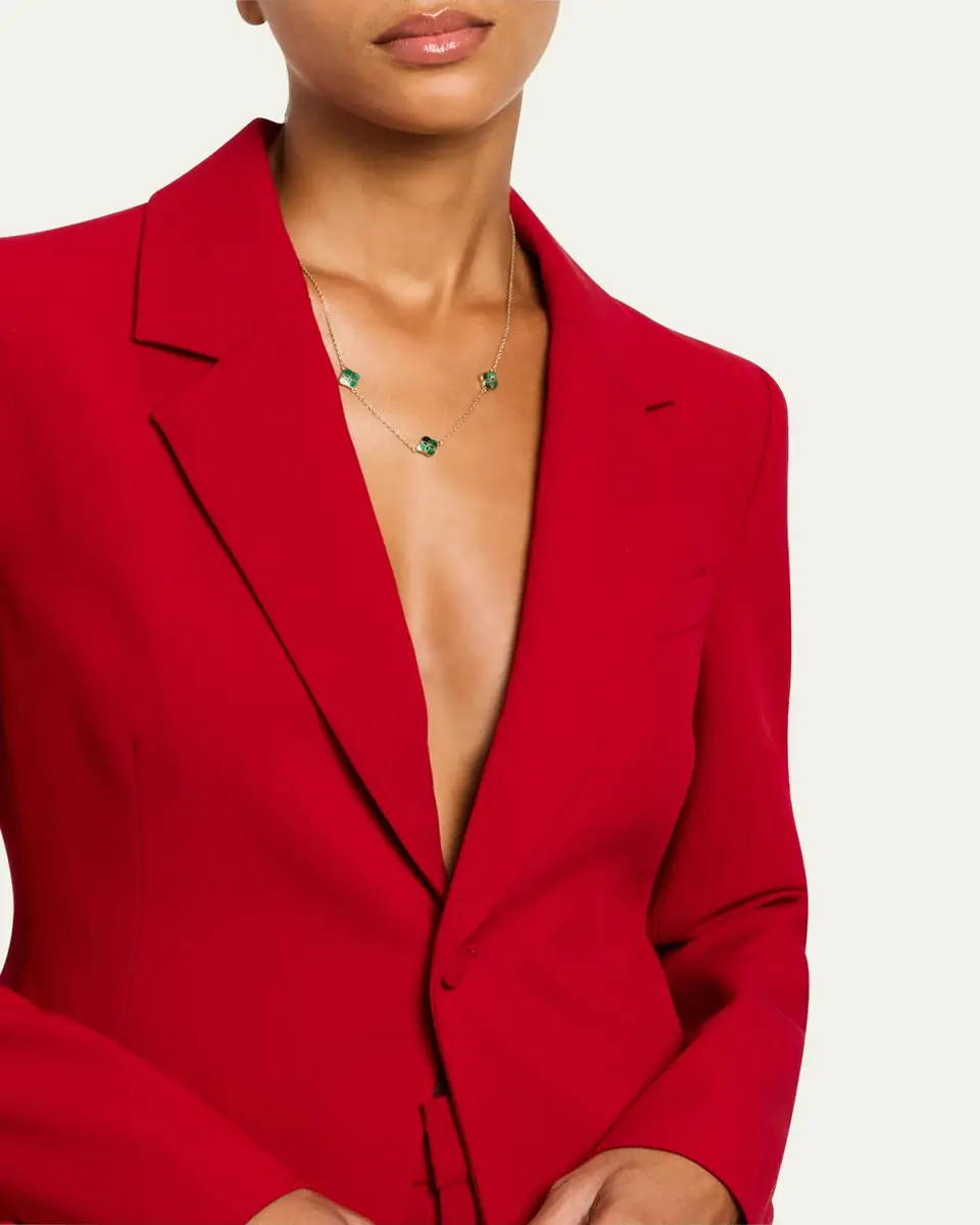 Jan Leslie Triple Petal Gemstone Station Necklace | Thumbnail 5 Jan Leslie Triple Petal Gemstone Station Necklace | Thumbnail 5