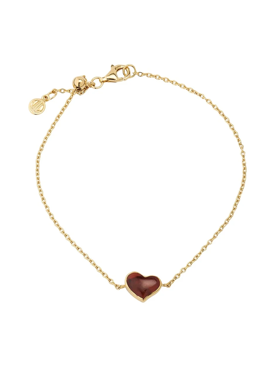Jan Leslie Gemstone Heart Bracelet