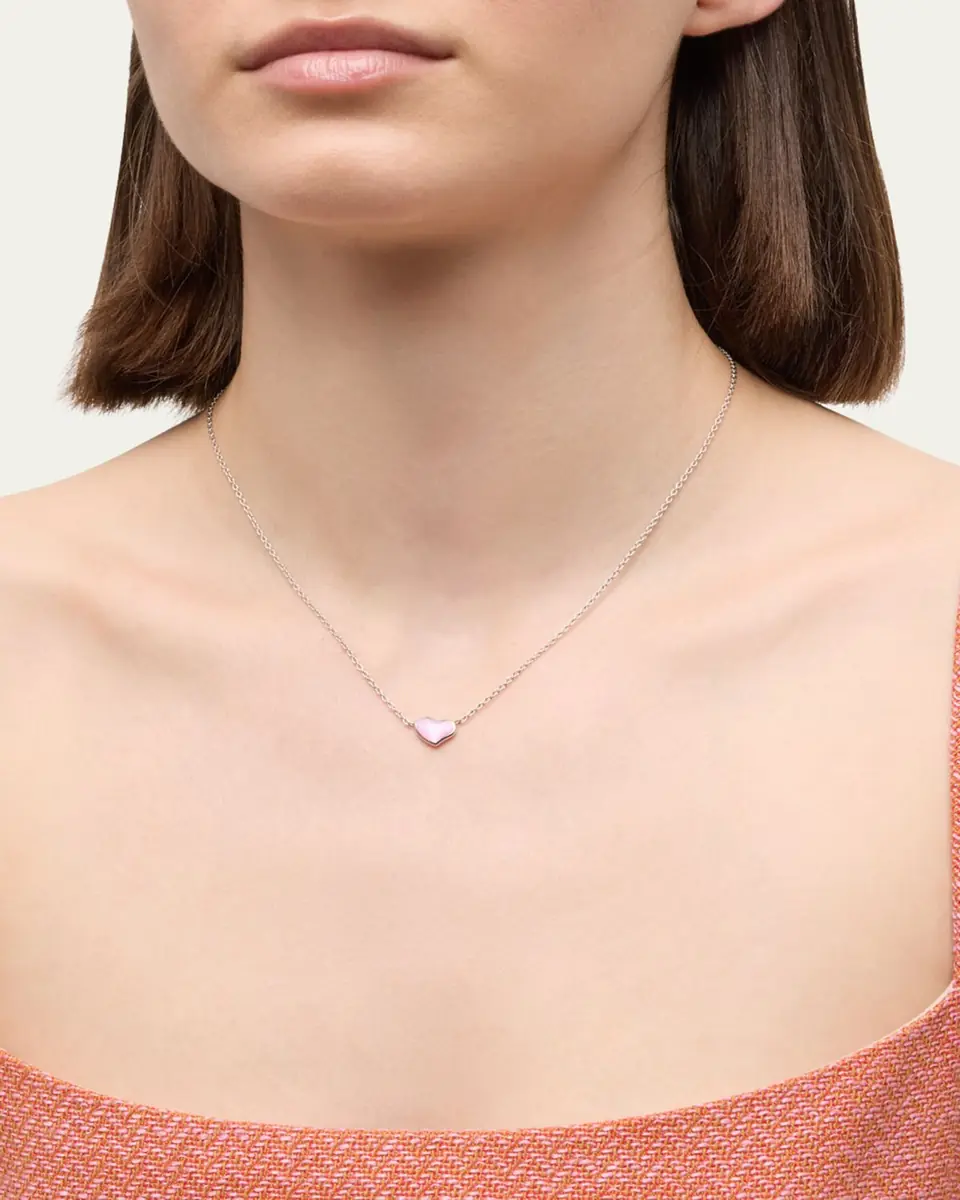 Jan Leslie Mother-of-Pearl Single Heart Necklace | Thumbnail 2 Jan Leslie Mother-of-Pearl Single Heart Necklace | Thumbnail 2